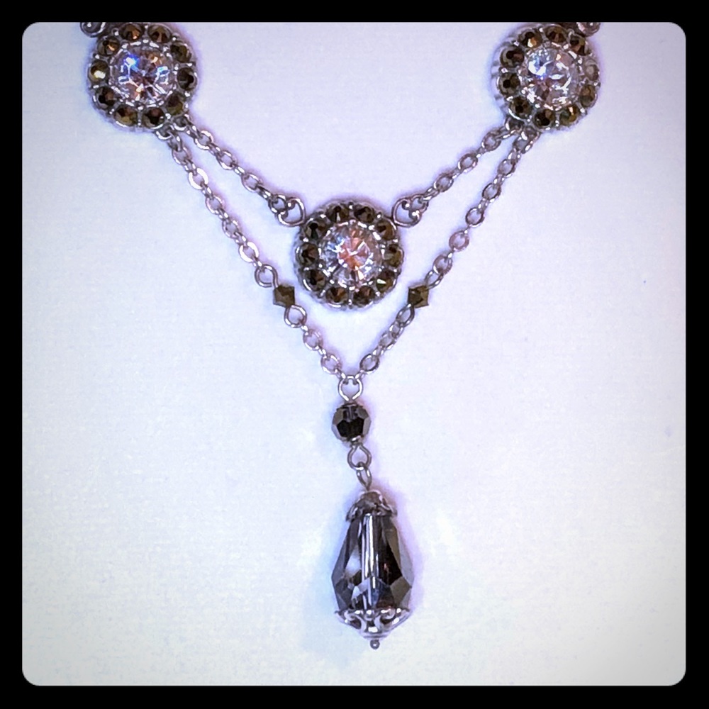 Brighton Sparkling Trio drop necklace